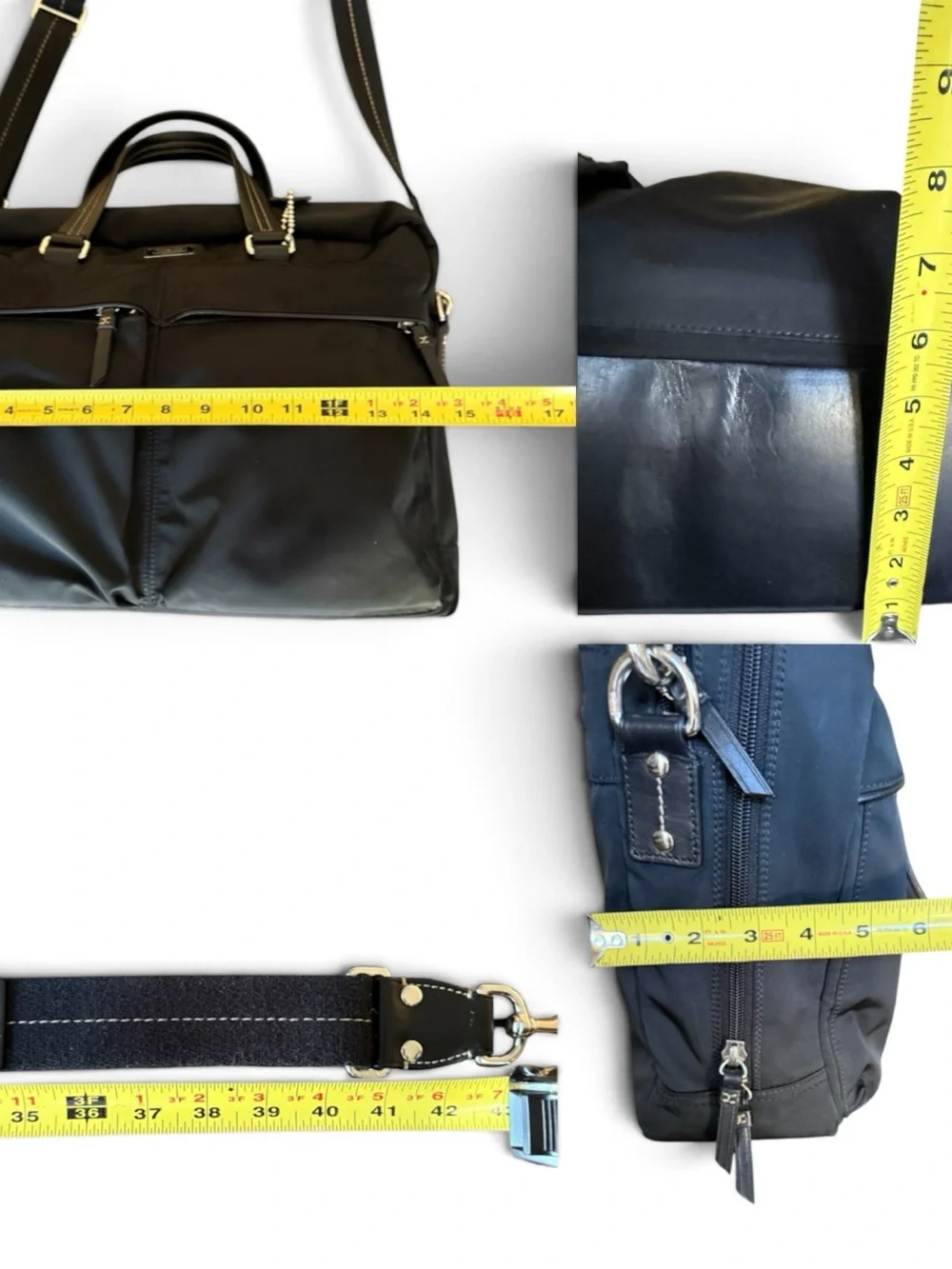 Coach Varick Briefcase | Black Nylon Laptop Bag | Professional Commuter